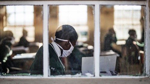 Grade 7 students of the Sitoromo Junior Secondary School in Sterkspruit, sit in their class on July ...