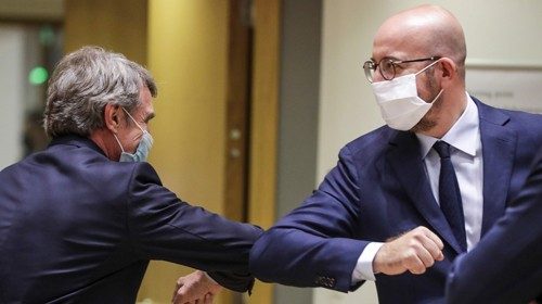 President of European Parliament David Sassoli (L) and President of the European Council Charles ... President of European Parliament David Sassoli (L) and President of the European Council Charles ...