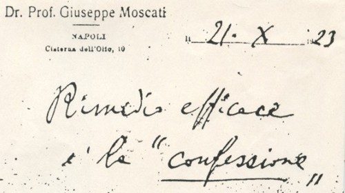 Una singolare ricetta firmata da Moscati Una singolare ricetta firmata da Moscati
