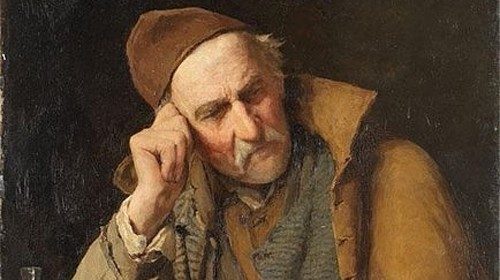 Albert Anker, «Schnapstrinker» (1900) Albert Anker, «Schnapstrinker» (1900)
