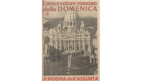 La prima pagina de «L’Osservatore Romano della Domenica» del 5 novembre 1950 