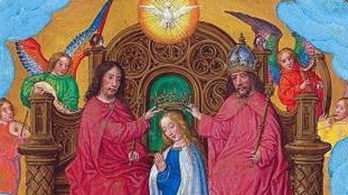 «La coronazione della Vergine» (breviario di Isabella la Cattolica, secolo XV)