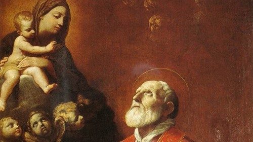 Guido Reni, «Visione di san Filippo Neri» (particolare, S. Maria in Vallicella, Roma) Guido Reni, «Visione di san Filippo Neri» (particolare, S. Maria in Vallicella, Roma)