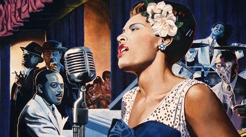 Billie Holiday in una locandina degli anni Quaranta