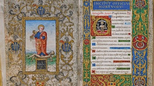 Maestro dell’Officium mortuorum di Leone X: incipit dell’Officium mortuorum, Membr., 157 x 100 mm; ff. 1-46 (Firenze, Collezione privata, già Collezione Carlo De Carlo) Maestro dell’Officium mortuorum di Leone X: incipit dell’Officium mortuorum, Membr., 157 x 100 mm; ff. 1-46 (Firenze, Collezione privata, già Collezione Carlo De Carlo)