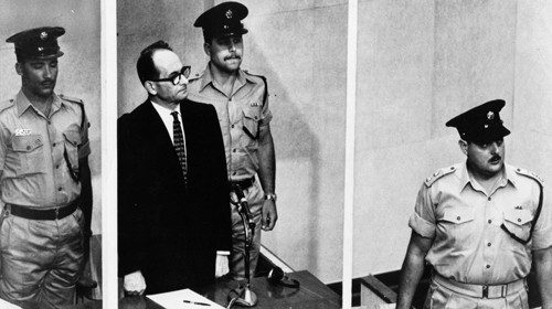 Una fase del processo, a Gerusalemme, al criminale nazista Adolf Eichmann
