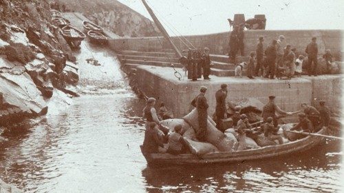 Un momento dell’evacuazione Un momento dell’evacuazione