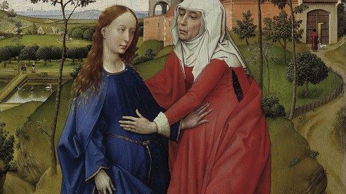 Rogier van der Weyden, «Visitazione» (1435-1440)