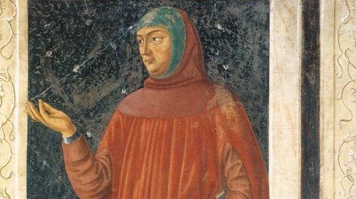 Andrea del Castagno, «Francesco Petrarca» (1450, particolare)