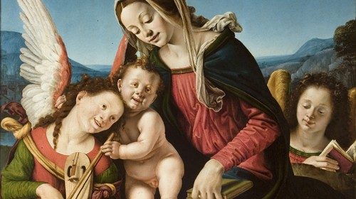 La «Vergine con il bambino e angeli musicanti» di Piero di Cosimo scelta per la copertina del libro di scritti offerti al cardinale Baldisseri per i suoi ottant’anni