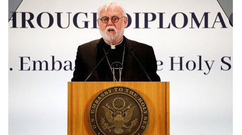 Arcbishop Paul Gallagher speaks at Holy See Symposium on Advancing and Defending Religious Freedom ...