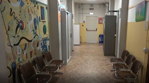 Uno degli ambienti dell’ospedale Auxologico di Piancavallo