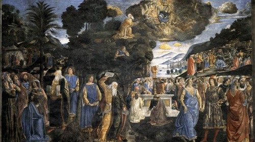 Cosimo Rosselli, «Discesa dal monte Sinai» (1481-1482) Cosimo Rosselli, «Discesa dal monte Sinai» (1481-1482)