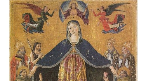 Bartolomeo Caporali, «Madonna della Misericordia» (1482) Bartolomeo Caporali, «Madonna della Misericordia» (1482)