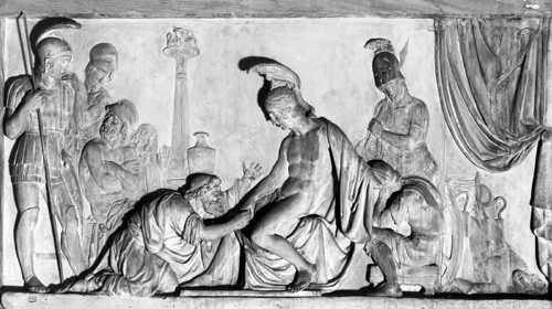 Antonio Giaccarelli, «Priamo chiede ad Achille il corpo di Ettore» (1819-1825) Antonio Giaccarelli, «Priamo chiede ad Achille il corpo di Ettore» (1819-1825)