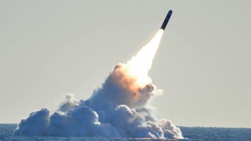 The new weapon is designed to be launched on a ballistic missile fired from a submarine.