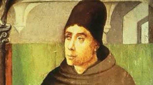 Scoto in un ritratto di Giusto di Gand (1430-1480)