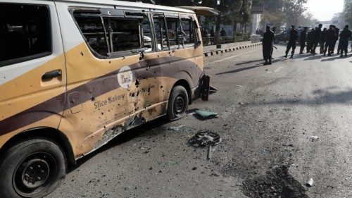 Police officers stand guard after rockets hit residential areas in Kabul, Afghanistan November 21, ... Police officers stand guard after rockets hit residential areas in Kabul, Afghanistan November 21, ...