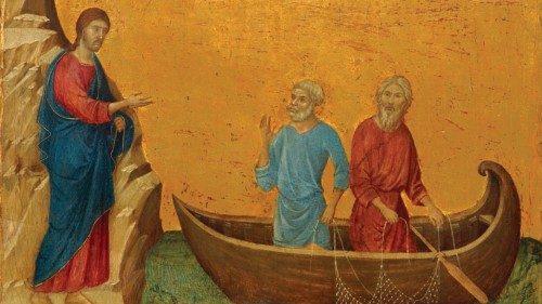 Duccio di Buoninsegna « Vocazione di Pietro e Andrea» (1308-1311)
