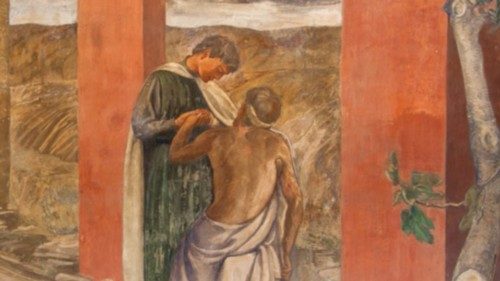 Baccio Maria Bacci, «Francesco d’Assisi abbraccia il lebbroso»