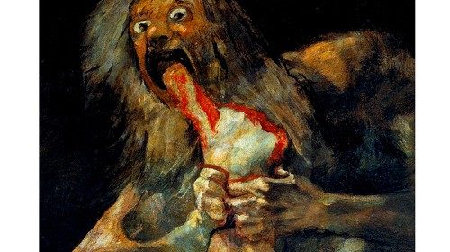 Francisco Goya, «Saturno che divora i suoi figli» (1819-1823) Francisco Goya, «Saturno che divora i suoi figli» (1819-1823)