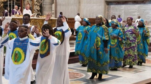 SS. Francesco - Basilica Vaticana - Altare della Cattedra: Santa Messa per la Comunità Congolese ... SS. Francesco - Basilica Vaticana - Altare della Cattedra: Santa Messa per la Comunità Congolese ...