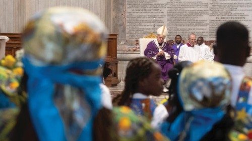 SS. Francesco - Basilica Vaticana - Altare della Cattedra: Santa Messa per la Comunità Congolese  ...