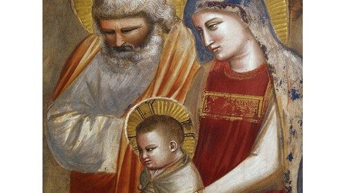 San Giuseppe in un particolare della «Adorazione dei Magi» di Giotto (1303-1305)