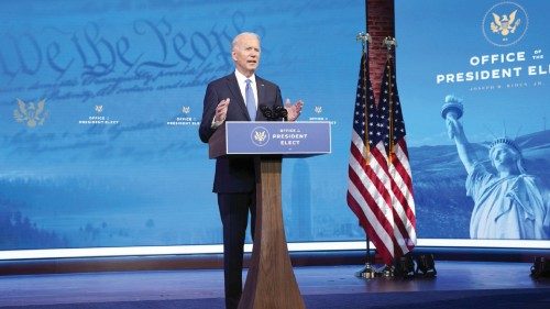 WILMINGTON, DELAWARE - DECEMBER 14: U.S. President-elect Joe Biden speaks about the Electoral ...