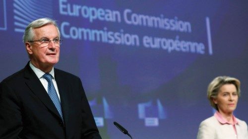European Union's chief Brexit negotiator Michel Barnier gives a statement on the outcome of the ...
