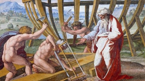 Giovan Francesco Penni, «Costruzione dell’arca» (1517-1519) Giovan Francesco Penni, «Costruzione dell’arca» (1517-1519)