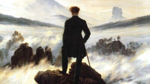 Caspar David Friedrich, «Il viandante sul mare di nebbia» (1818)