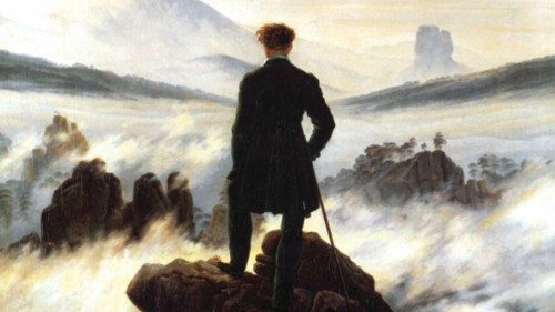 Caspar David Friedrich, «Il viandante sul mare di nebbia» (1818) Caspar David Friedrich, «Il viandante sul mare di nebbia» (1818)