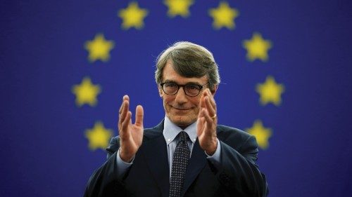 Italian MEP David-Maria Sassoli (S&D Group) reacts after being elected new president of the European ... Italian MEP David-Maria Sassoli (S&D Group) reacts after being elected new president of the European ...