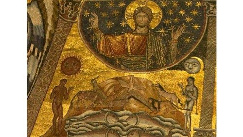 «Storie della Genesi: Creazione degli elementi» (XII secolo) «Storie della Genesi: Creazione degli elementi» (XII secolo)