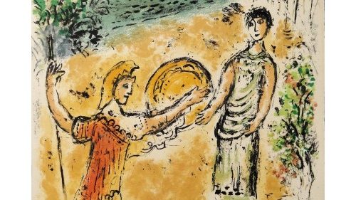 Marc Chagall, «Athéna et Télémaque» (1975)