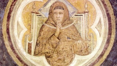 Giotto «Allegoria del silenzio o dell’obbedienza» (XIV secolo)