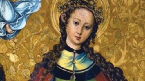 Affresco raffigurante Vibia Perpetua Affresco raffigurante Vibia Perpetua