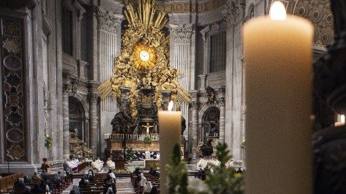 SS. Francesco - Basilica Vaticana - Altare della Cattedra: Santa Messa nella Giornata della Vita ...