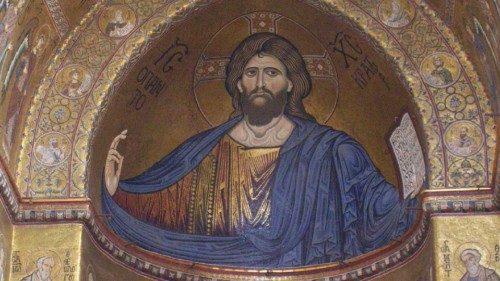 Cristo Pantocratore (mosaico, Duomo di Monreale, Palermo, 1176,)