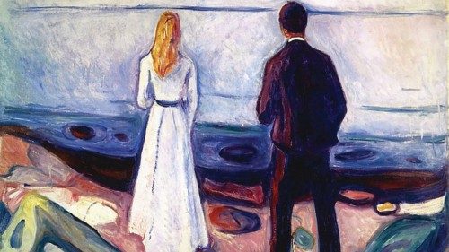 Edvard Munch, «Due persone - i solitari» (1905)
