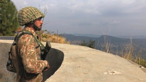 A Pakistan's army soldier stands guard on the Line of Control (LoC) at?Abdullah Pur village in ...