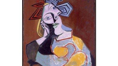Pablo Picasso, «Donna seduta appoggiata sui gomiti» (1939) Pablo Picasso, «Donna seduta appoggiata sui gomiti» (1939)