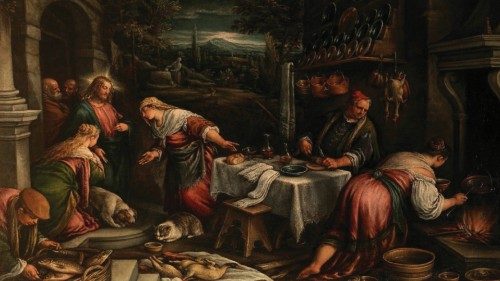 Jacopo e Francesco Bassano «Gesù in casa di Marta, Maria e Lazzaro»