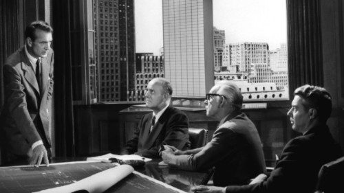 Gary Cooper nei panni dell’architetto Howard Roark nel film tratto dal romanzo «La fonte meravigliosa» di Any Rand