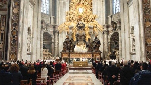 Em.mo card. Angelo Comastri- Basilica Vaticana- Altare della Cattedra : Santa Messa per la Festa ...