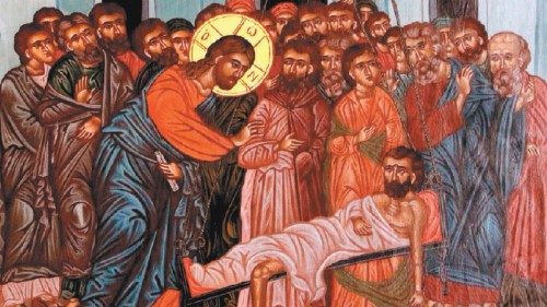 La guarigione del paralitico in un dipinto del secolo scorso (Cafarnao) La guarigione del paralitico in un dipinto del secolo scorso (Cafarnao)