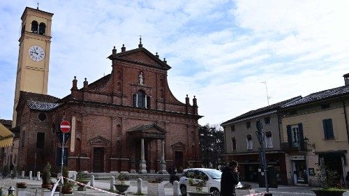 La chiesa di San Biagio a Codogno (Afp) La chiesa di San Biagio a Codogno (Afp)