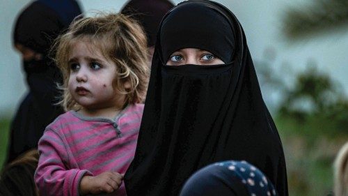 (FILES) In this file photo taken on November 12, 2020, Russian children and adolescent women from ... (FILES) In this file photo taken on November 12, 2020, Russian children and adolescent women from ...