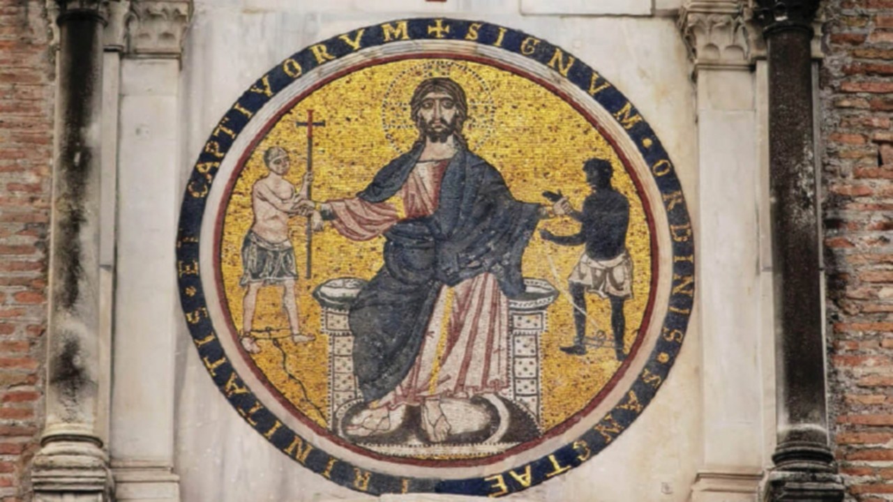 Il mosaico dell’ordine dei Trinitari sul Colle Celio a Roma